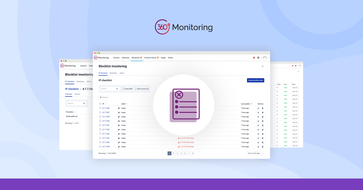 Blocklist Monitoring: Your Key to Email Deliverability - 360 Monitoring